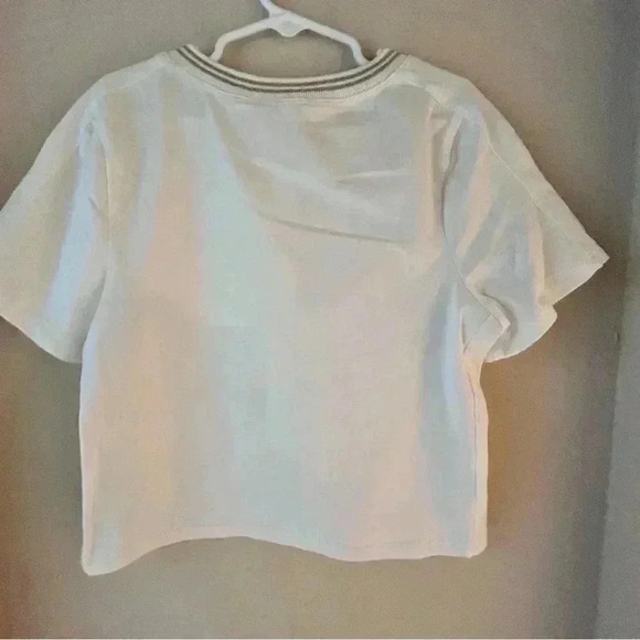 Hannah Banana Short Sleeve Graphic Crop Top - Picture 3 of 5